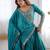 Seductive Turquoise Multi Thread, Sequence, Embroidered Georgette Indian designer lehenga choli