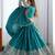 Seductive Turquoise Multi Thread, Sequence, Embroidered Georgette Indian designer lehenga choli