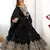 Ravishing Black Multi Thread, Sequence, Embroidered Georgette Indian lehenga choli dress