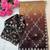 ombre pattern coffee crush silk blend saree with stitched blouse