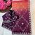 ombre pattern purple crush silk blend saree with stitched blouse