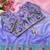 ombre pattern lavender candy crush silk blend saree with stitched blouse
