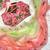ombre pattern peach candy crush silk blend saree with stitched blouse