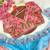 ombre pattern sky blue candy crush silk blend saree with stitched blouse