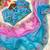 ombre pattern blue candy crush silk blend saree with stitched blouse