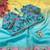 ombre pattern yellow candy crush silk blend saree with stitched blouse
