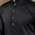 Black silk thead & sequins embroidered with real mirror work wedding festival party wear straight kurta pant koti