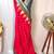 Rani Pink Kanchipuram silk blend Saree