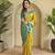 Lime Kanchipuram silk blend Saree