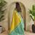 Lime Kanchipuram silk blend Saree
