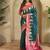 Teal Kanchipuram silk blend Saree