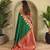 Green Kanchipuram silk blend Saree