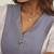 Lavender solid pinafore dress with button