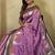 Onion Pink Kanchipuram silk blend Saree