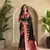 Black Kanchipuram silk blend Saree