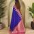 Navy Blue Kanchipuram silk blend Saree