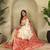 White Kanchipuram silk blend Saree