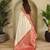 White Kanchipuram silk blend Saree