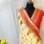 White Kanchipuram silk blend Saree