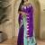 Purple Kanchipuram silk blend Saree