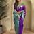 Purple Kanchipuram silk blend Saree