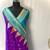Purple Kanchipuram silk blend Saree