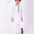 White cotton plain kurta pyjama