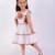 White cotton embroidered dress