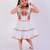 White cotton embroidered dress