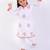 White cotton embroidered kurta set