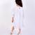 White cotton plain dress