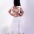 White cotton embroidered lehenga