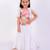 White cotton embroidered lehenga