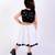 Black & white cotton embroidered dress