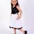 Black & white cotton embroidered dress