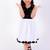 Black & white cotton embroidered dress