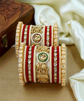 Royal kundan meenakari bridal chuda set 2