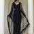 Beautifully black sequins and thread embroidered with stone work Soft Mono Net fabric indian designer saree