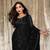 black georgette sequin saree with blouse