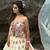 Off White Floral Thread Embroidered Soft Net Party Wear Lehenga Choli