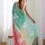 sky blue GOLD CRUSH EMBROIDERED sequin WORK SAREE