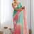 sky blue GOLD CRUSH EMBROIDERED sequin WORK SAREE