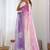 lavender GOLD CRUSH EMBROIDERED WORK SAREE