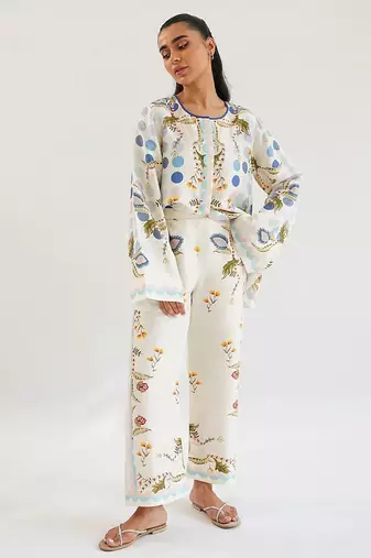 Soft crepe designer printed co-ord set