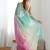 Sky blue GOLD CRUSH EMBROIDERED WORK SAREE