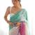 Sky blue GOLD CRUSH EMBROIDERED WORK SAREE