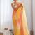 Yellow GOLD CRUSH EMBROIDERED WORK SAREE
