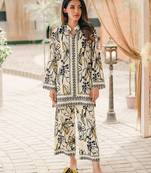 Soft crepe designer printed co-ord set