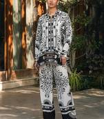 Soft crepe designer printed co-ord set