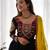 Dandiya Navratri Full Flared Black Anarkali With Embroidered Dupatta